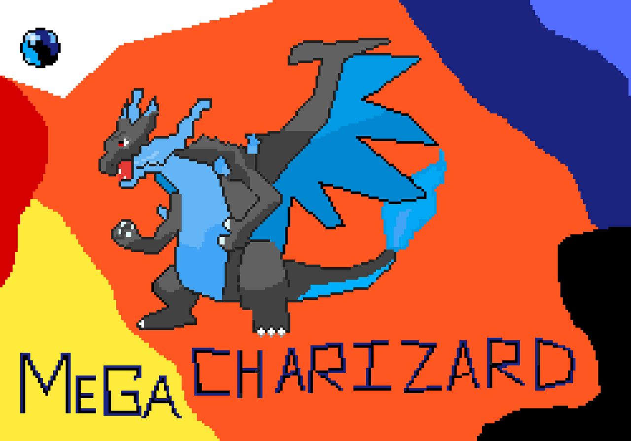 Mega charizard x pixilart by ashgreninja2008 on DeviantArt