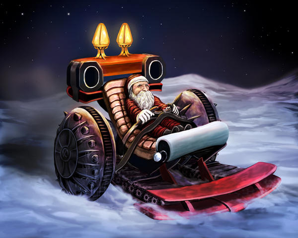 Santa Sleigh by whiteguardian