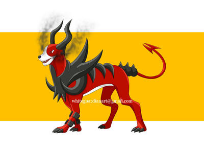 The Red Houndoomite by whiteguardian on DeviantArt