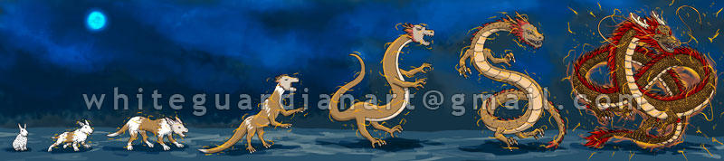 Rabbit become Dragon TF by whiteguardian on DeviantArt