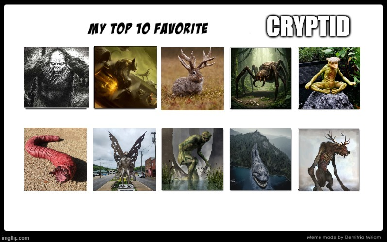 My Top 10 Favorite Cryptid by jeffrey-dallas on DeviantArt