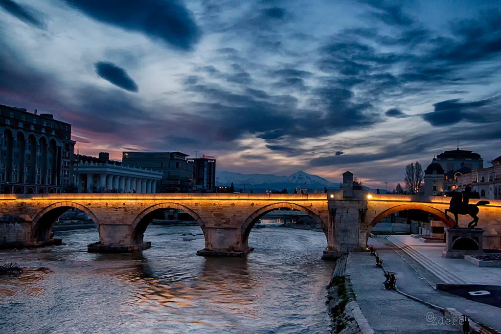 sky above Skopje