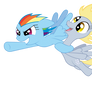Rainbow Dash and Derpy