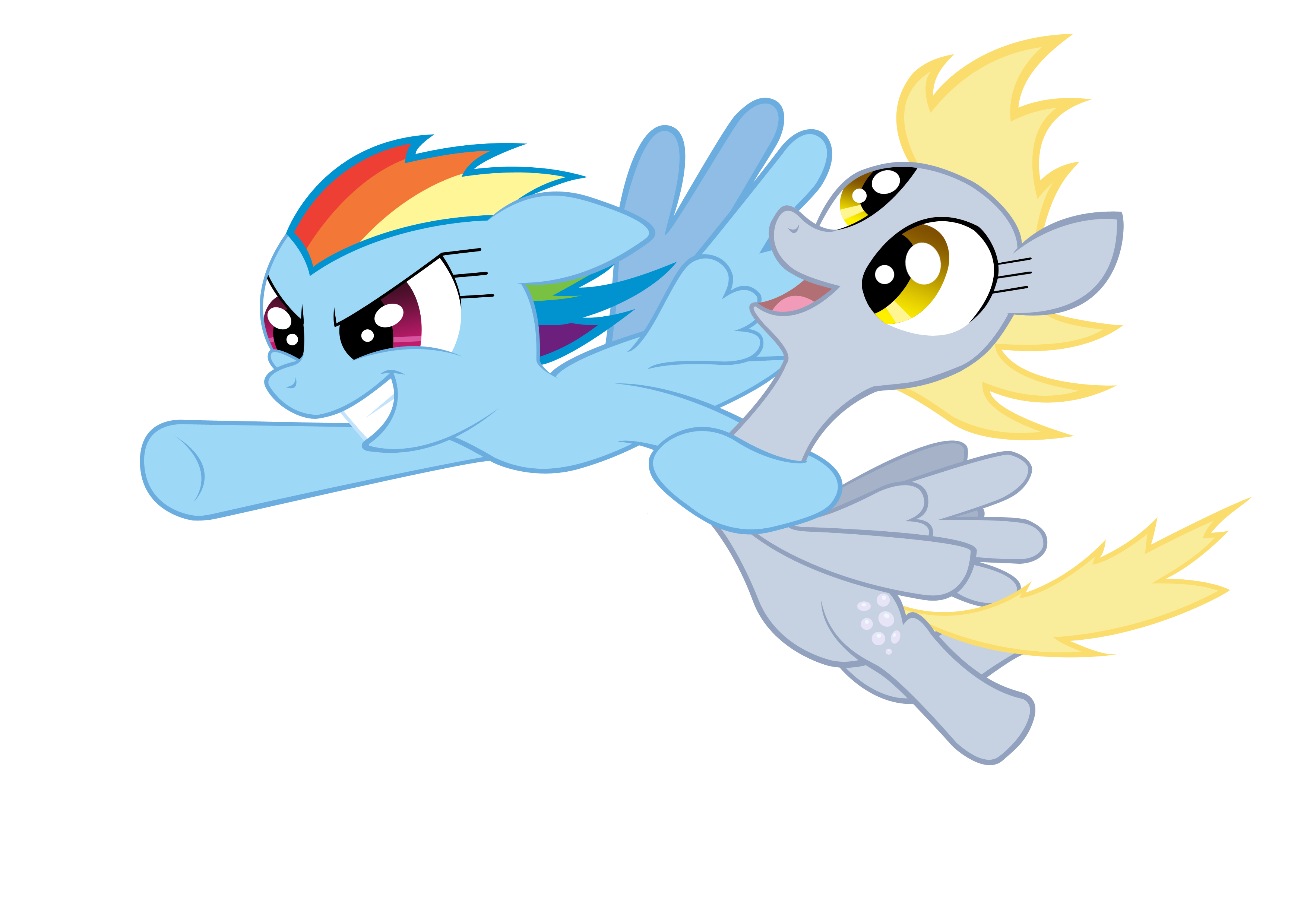 Rainbow Dash and Derpy