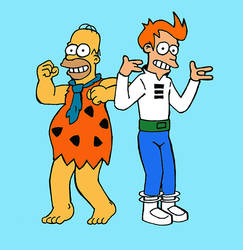 Homer and Fry