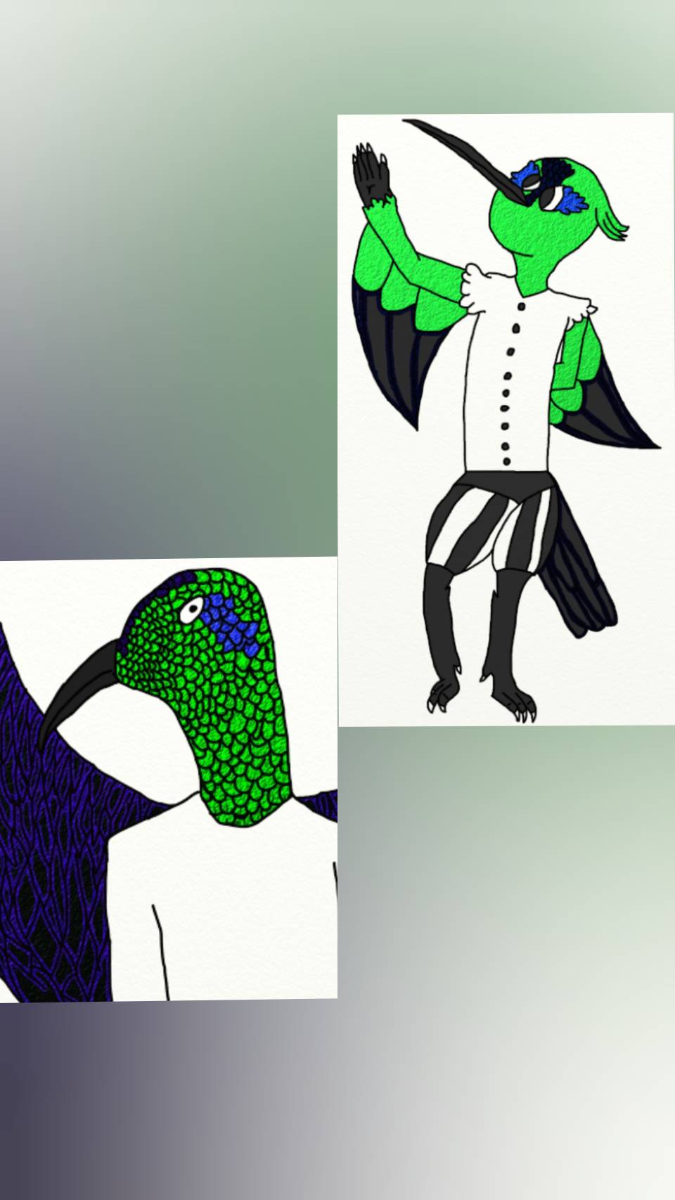 Images Human Humming Human humming bird old vs new. by misaldragon on DeviantArt