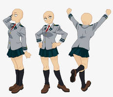 BNHA female student base request by Basemakerofdarkness on DeviantArt