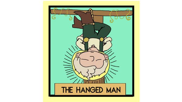 The Owl House - The Hanged Man Tarot Card