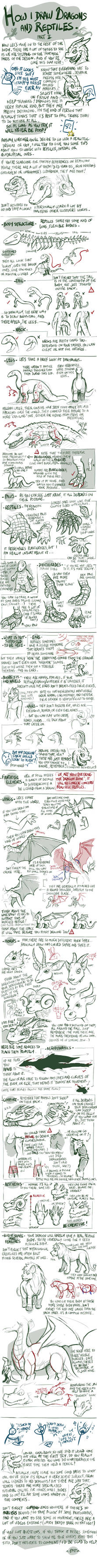 Drawing Reploids Tuto - How I draw reptiles/dragons - Part 2 by EMP-83 on DeviantArt