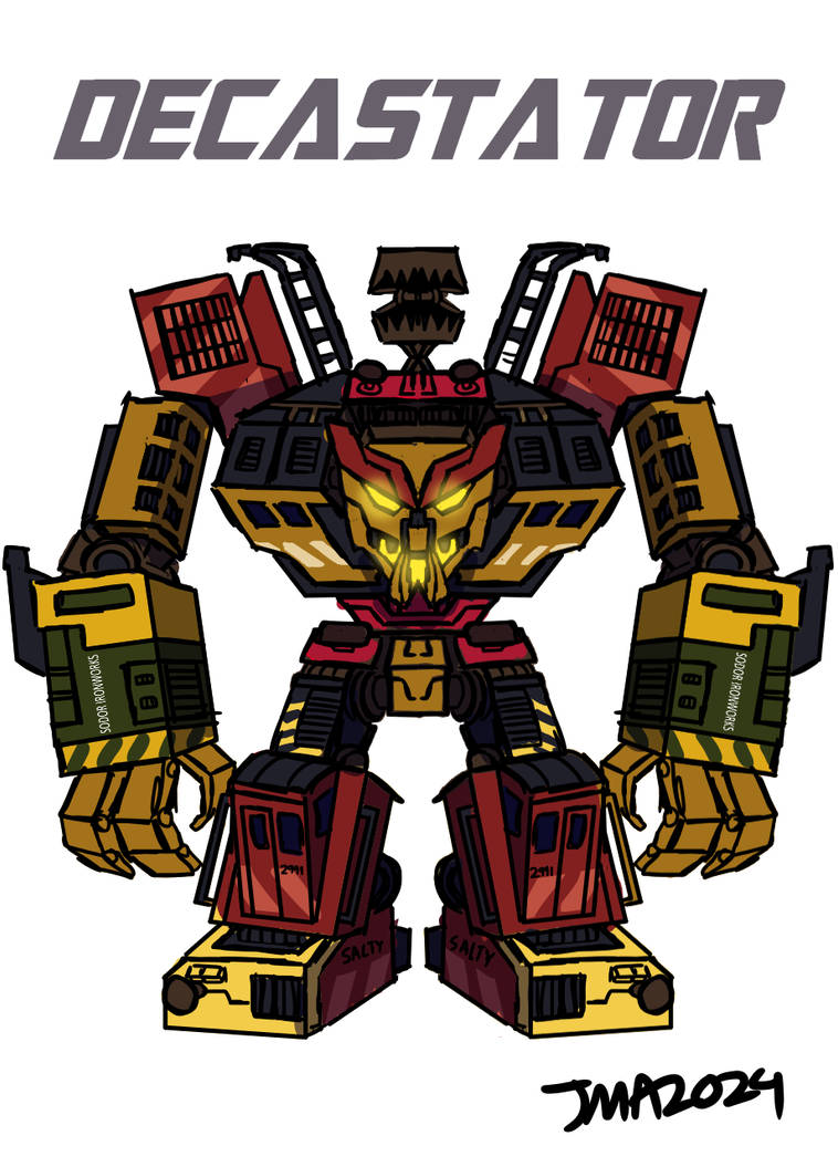 Defecastor TrainsFormers: Decastator by ArtofWak on DeviantArt