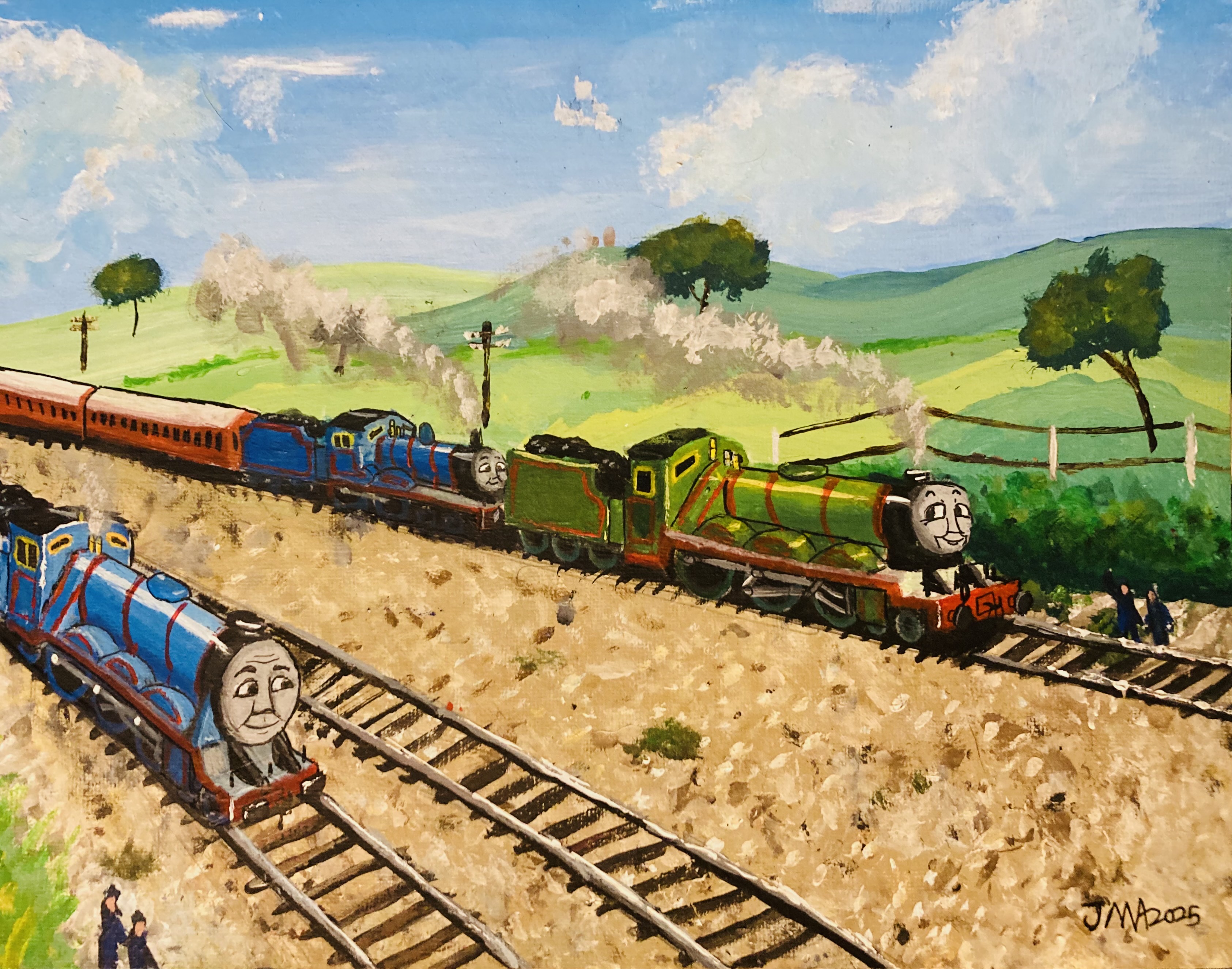 The Three Railway Engines (RWS 80th Anniversary) by ArtofWak on DeviantArt