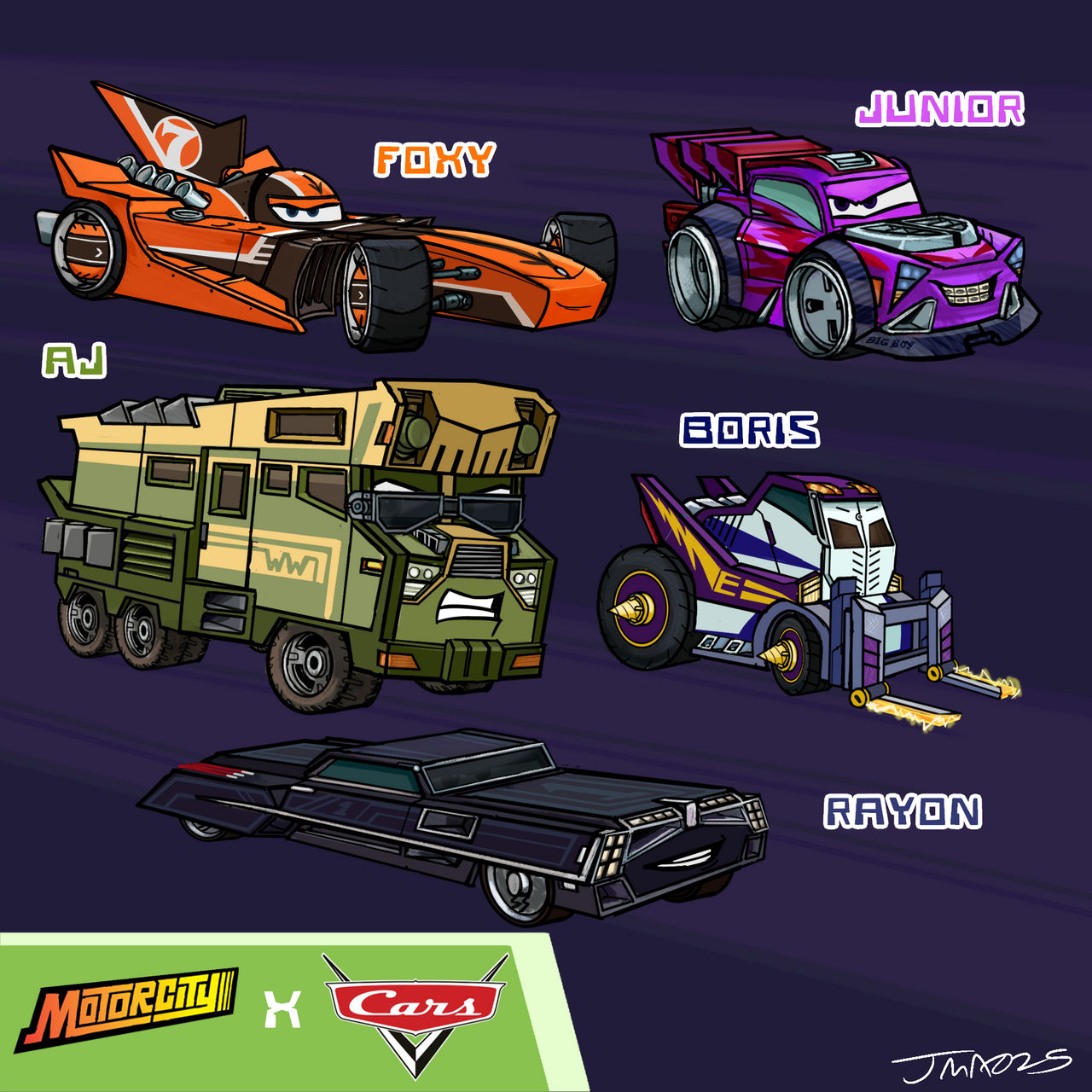 Prom Cars Deviantart Disney's Motorcity X Cars (2) by ArtofWak on DeviantArt