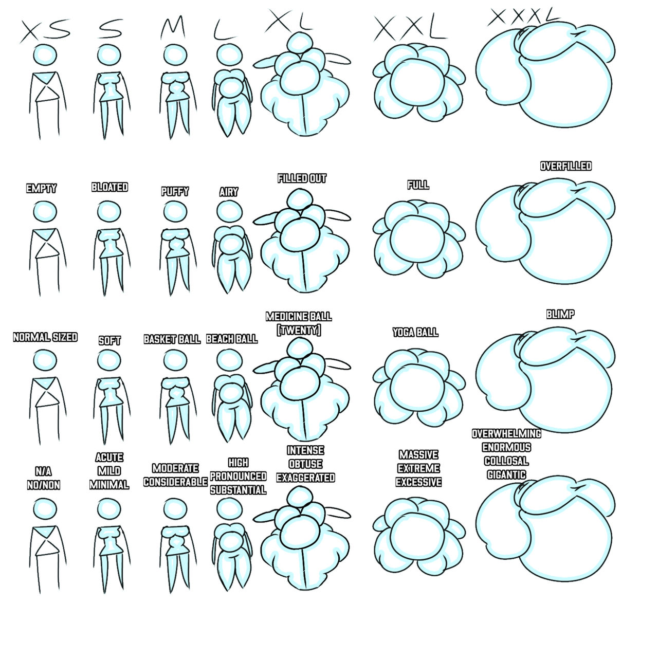 Size reference by PotatoWaste on DeviantArt