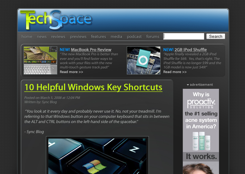 TechSpace Website Design
