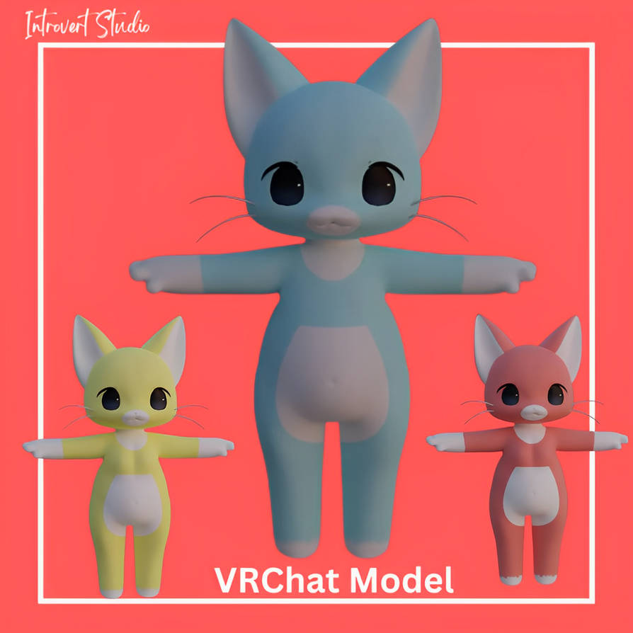 Furry Model for VRChat by IntrovertStudio on DeviantArt