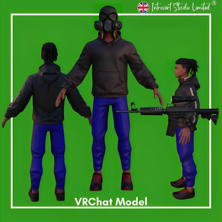 VRChat Model by IntrovertStudio on DeviantArt