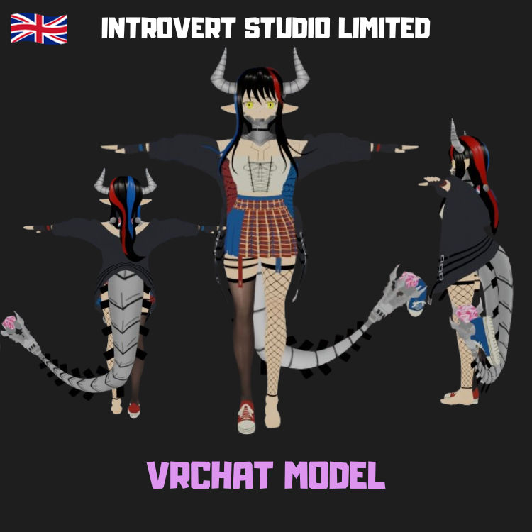 Vrchat Modol VRChat Model by IntrovertStudio on DeviantArt