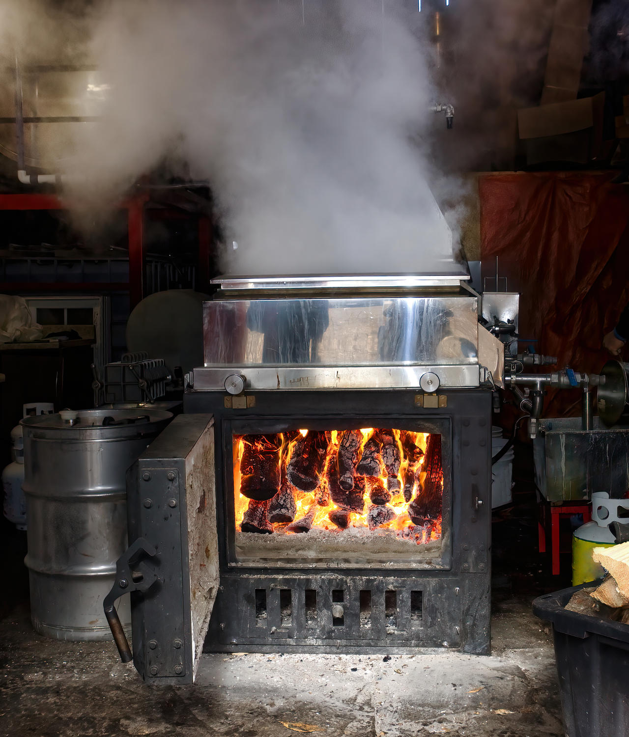 Maple Cooker A Maple Syrup Cooker Cooking Maple Sap by Nini1965 on DeviantArt