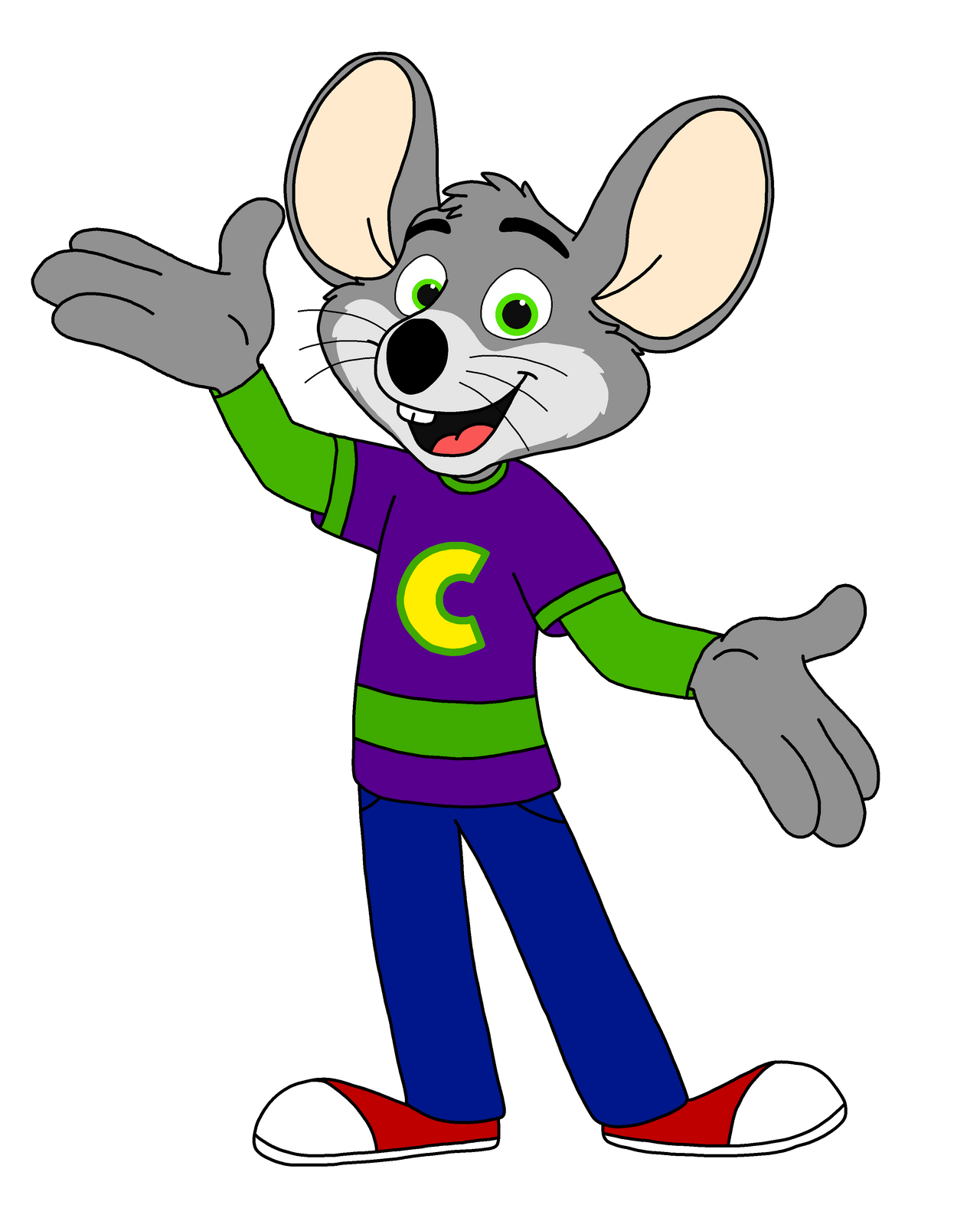 Chuck E Cheese (in my art style) by DeeTommCartoons on DeviantArt Chuck E Cheese (in my art style) by DeeTommCartoons on DeviantArt