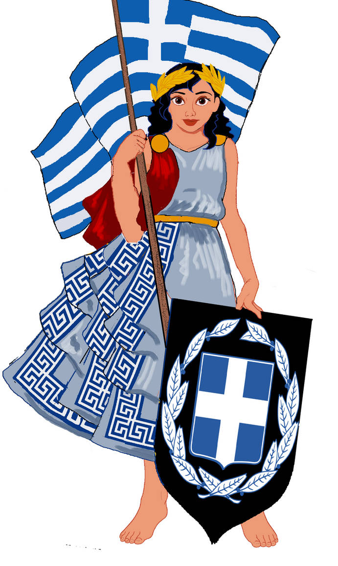 Greek Personification Personification of Greece by RoyalArtist91 on DeviantArt