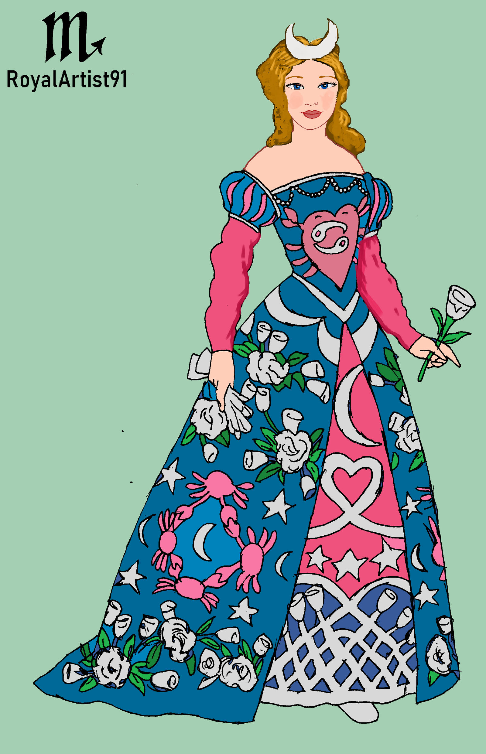Zodiac costume Cancer woman by RoyalArtist91 on DeviantArt