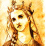 St Elizabeth of Hungary (gold version)