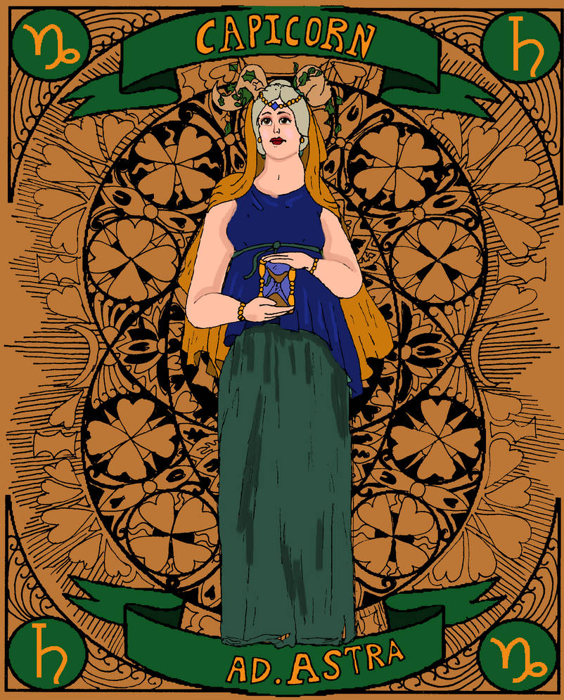 Capriga Zodiac illustration Capricorn by RoyalArtist91 on DeviantArt