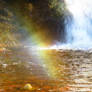 Rainbow by the Waterfall