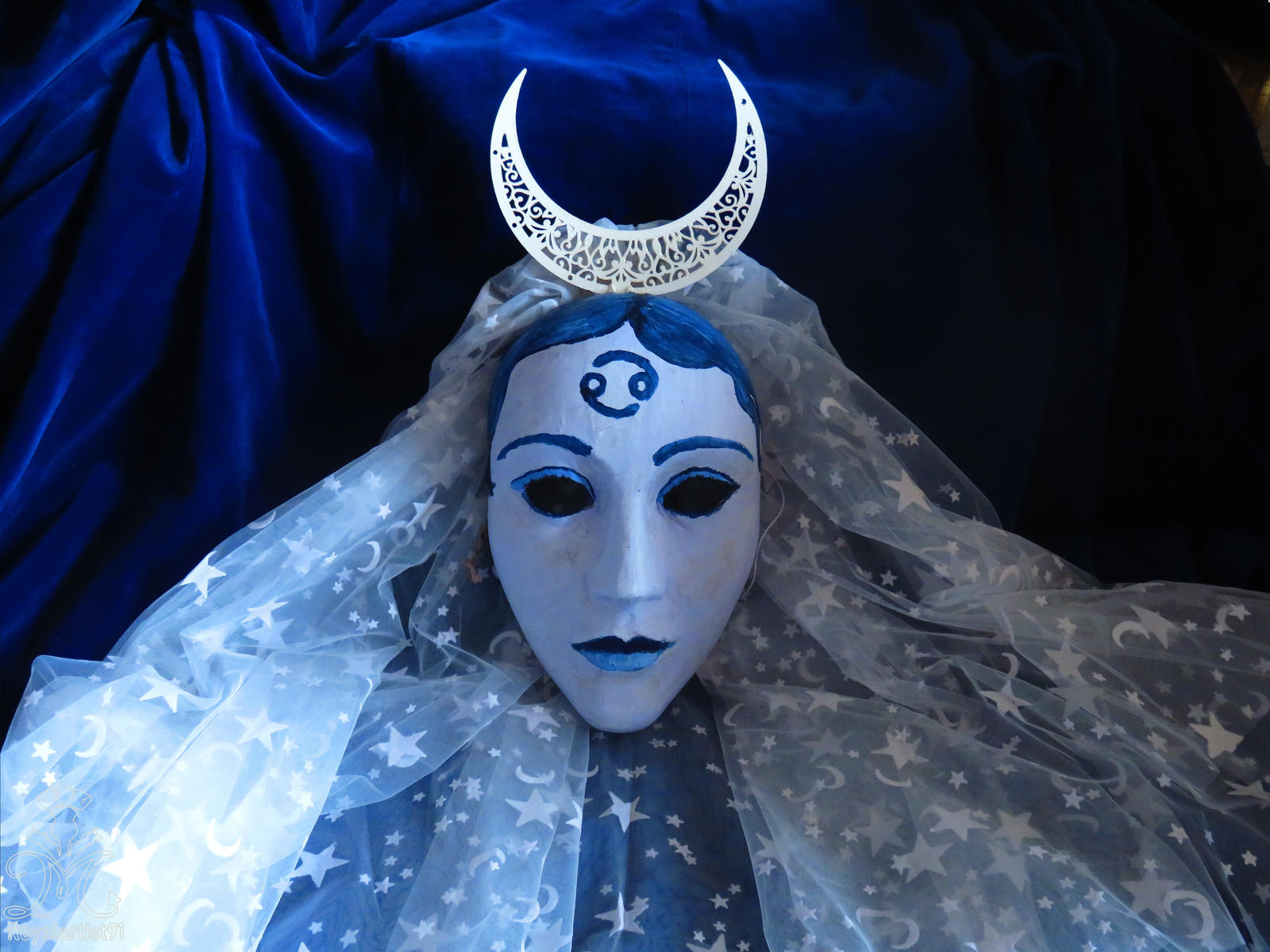 Moon Rabbit Mask Moon goddess mask by RoyalArtist91 on DeviantArt