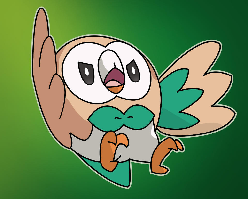 Rowlet fanart by Caskaron on DeviantArt