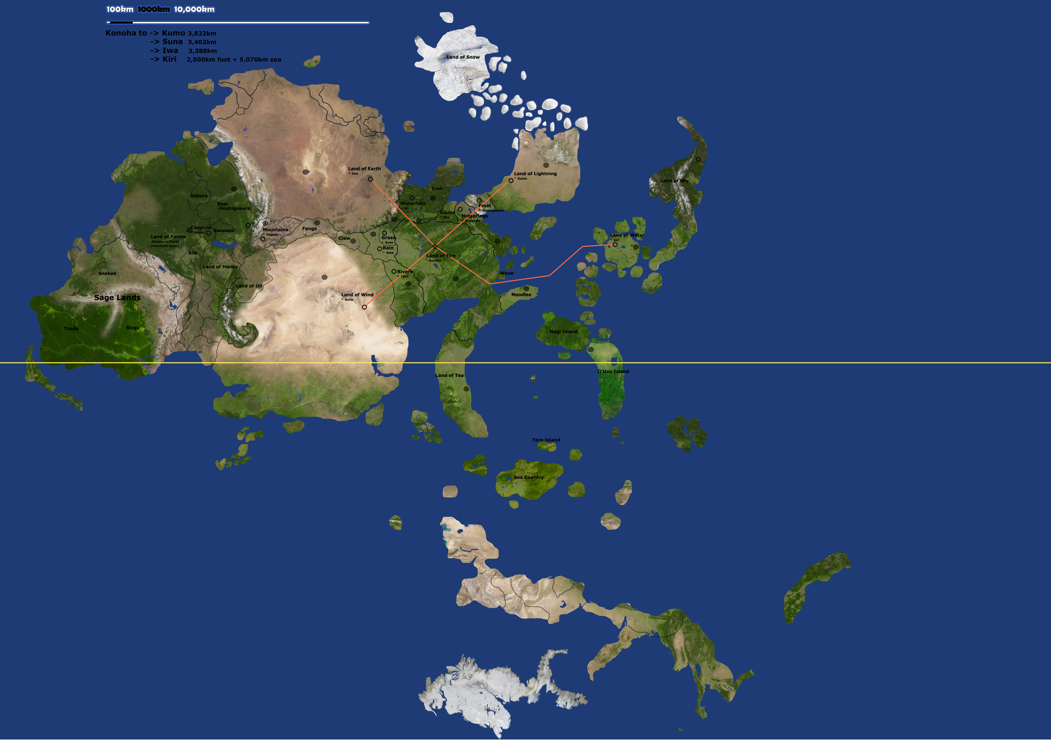 What's the best world map for the Naruto world? : r/NarutoFanfiction