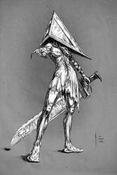 Pyramid Head Woman by TatianaLarina