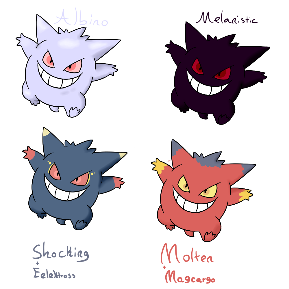 094 - Mega Gengar (Shiny) by Tails19950 on DeviantArt