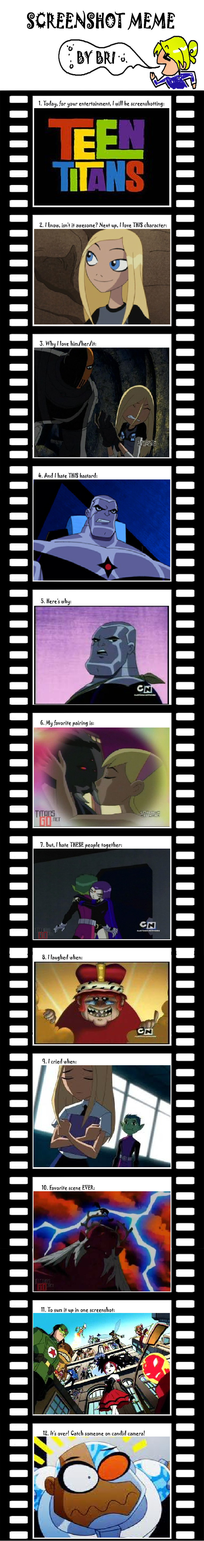 My Teen Titans Screenshot Meme