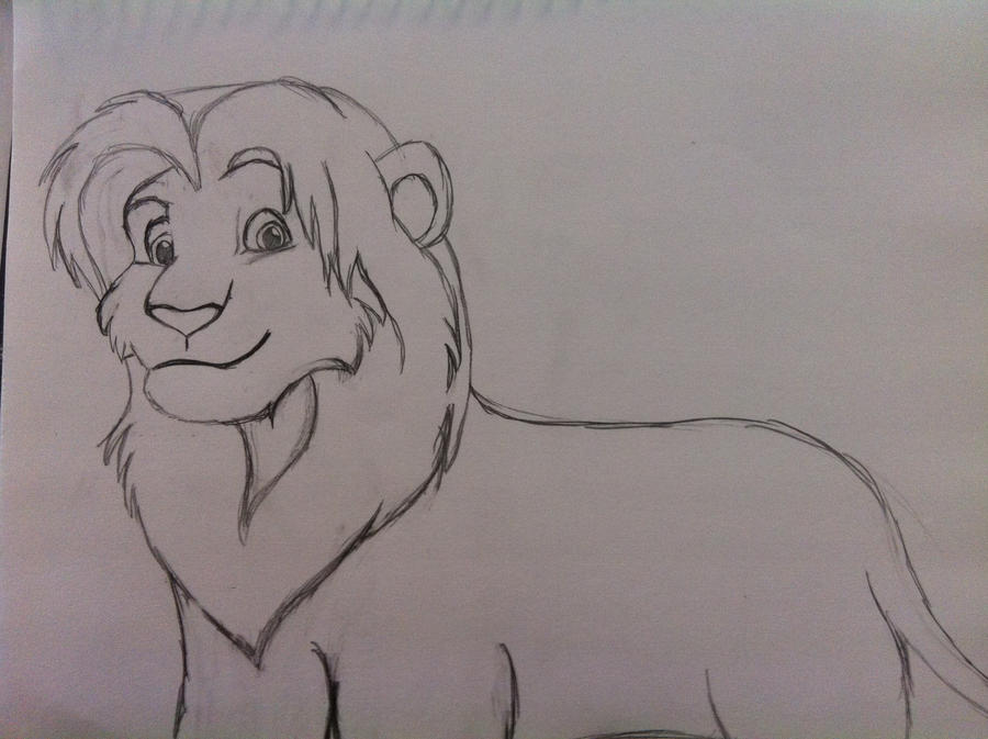 Simba, all grown up by PurpleDinosaur021 on DeviantArt