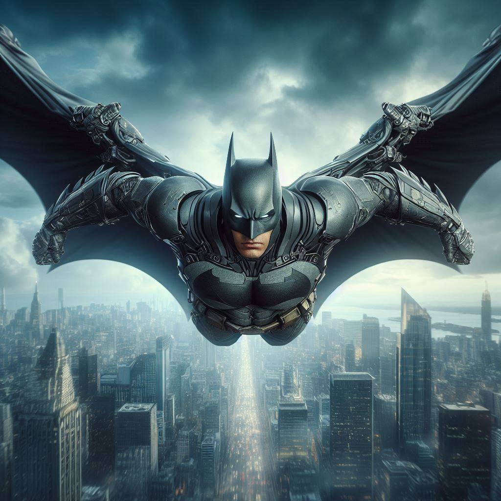 Batman Flying In Batman flight wings by LanternsLight88919 on DeviantArt