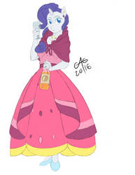 Rarity, Gala Dress - Color Sketch