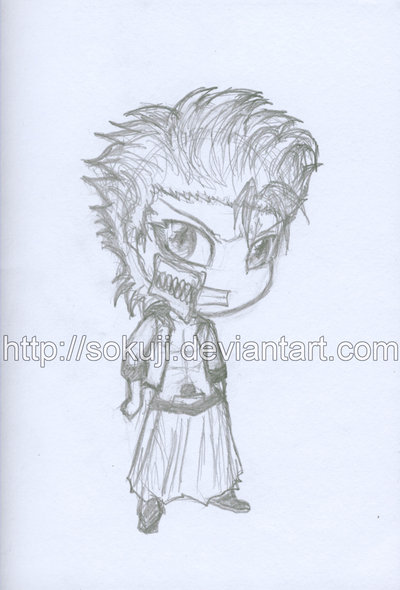 Pencil Sketch - Grimmjow Chibi