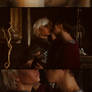 Fenris and Hawke cosplay (Romance scene)