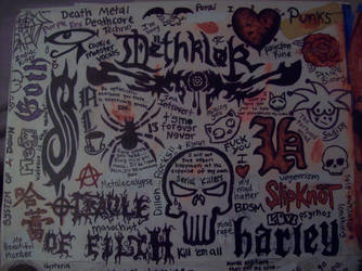 Collage of Bands Quotes Etc