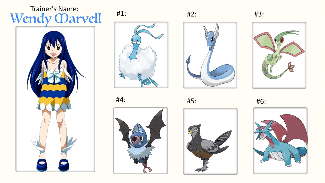 Wendy S Pokemon Team By Stellarfairy On Deviantart Wendy S Pokemon Team By Stellarfairy On Deviantart