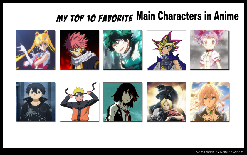 Pin by Noa on Anime memes  Anime character names, Most popular anime  characters, Anime characters