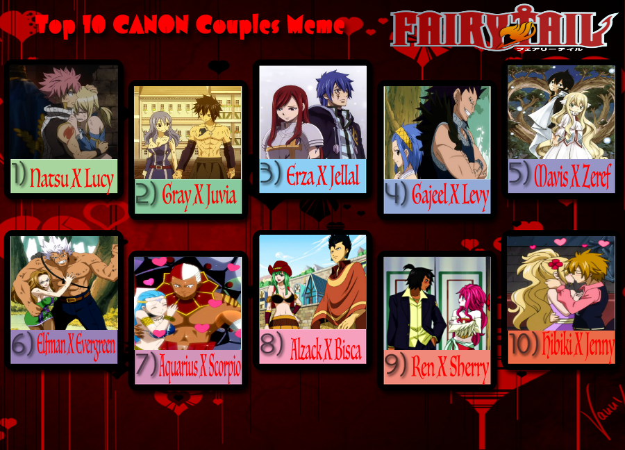 Top 10 Best Fairy Tail Couples - HubPages