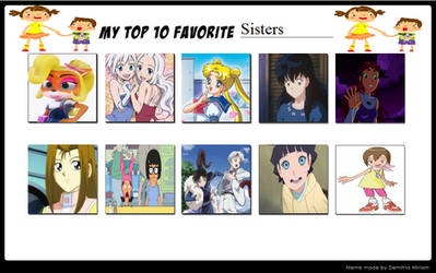 Top 10 Sisters Meme (Redone)