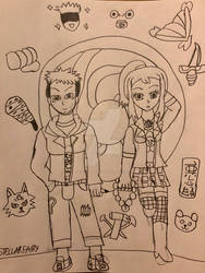 Kanao and Yuji (sketch)