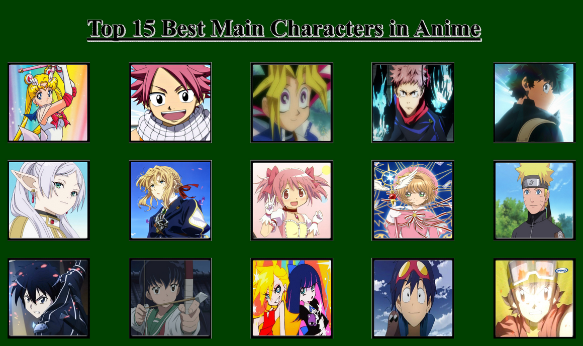 Top 15 Favorite Main Characters In Anime By StellarFairy On DeviantArt top-15-favorite-main-characters-in-anime-by-stellarfairy-on-deviantart
