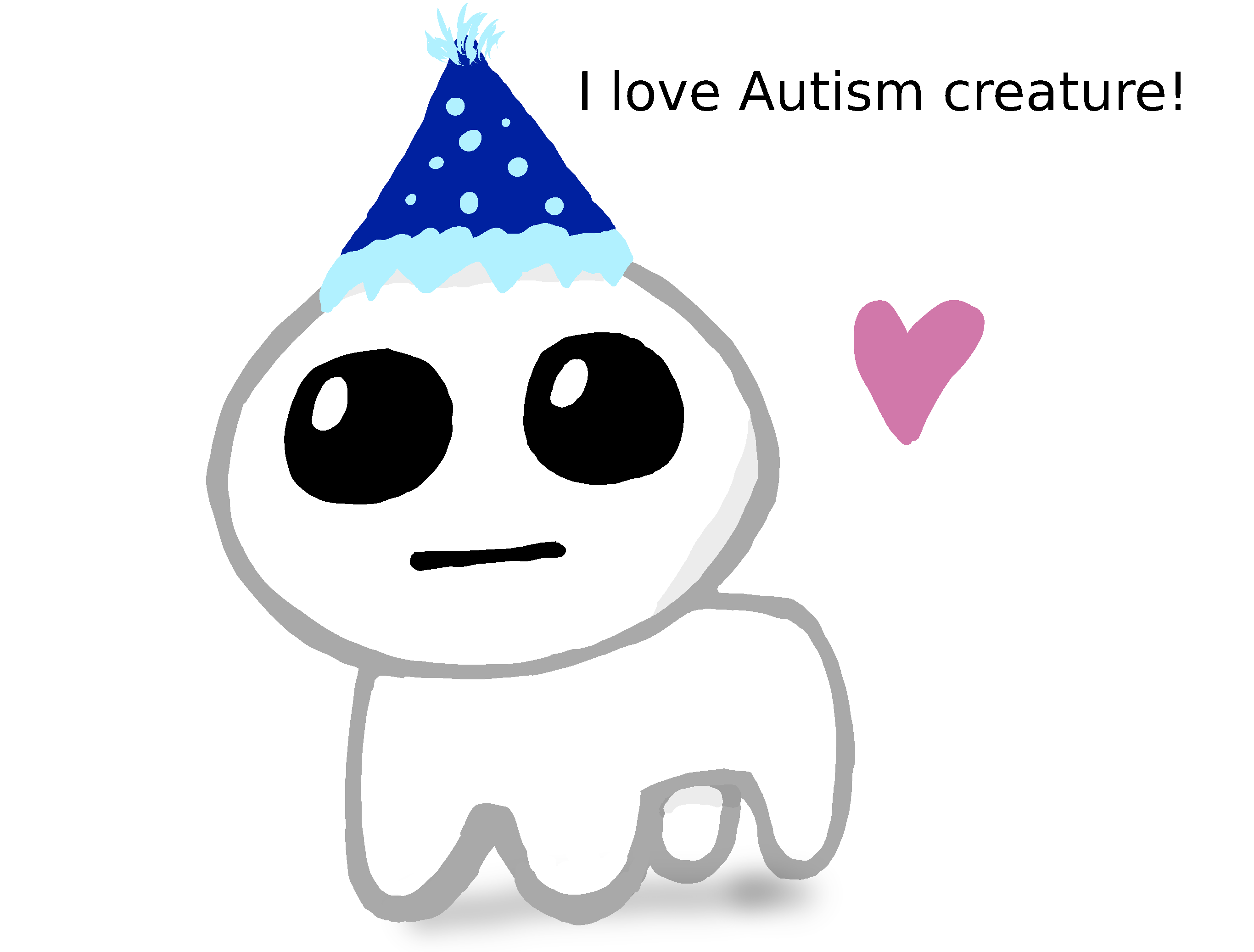 The Creature (Autism TBH Creature) Meme Character Locket Heart 2D deta –  Sam Makes Things