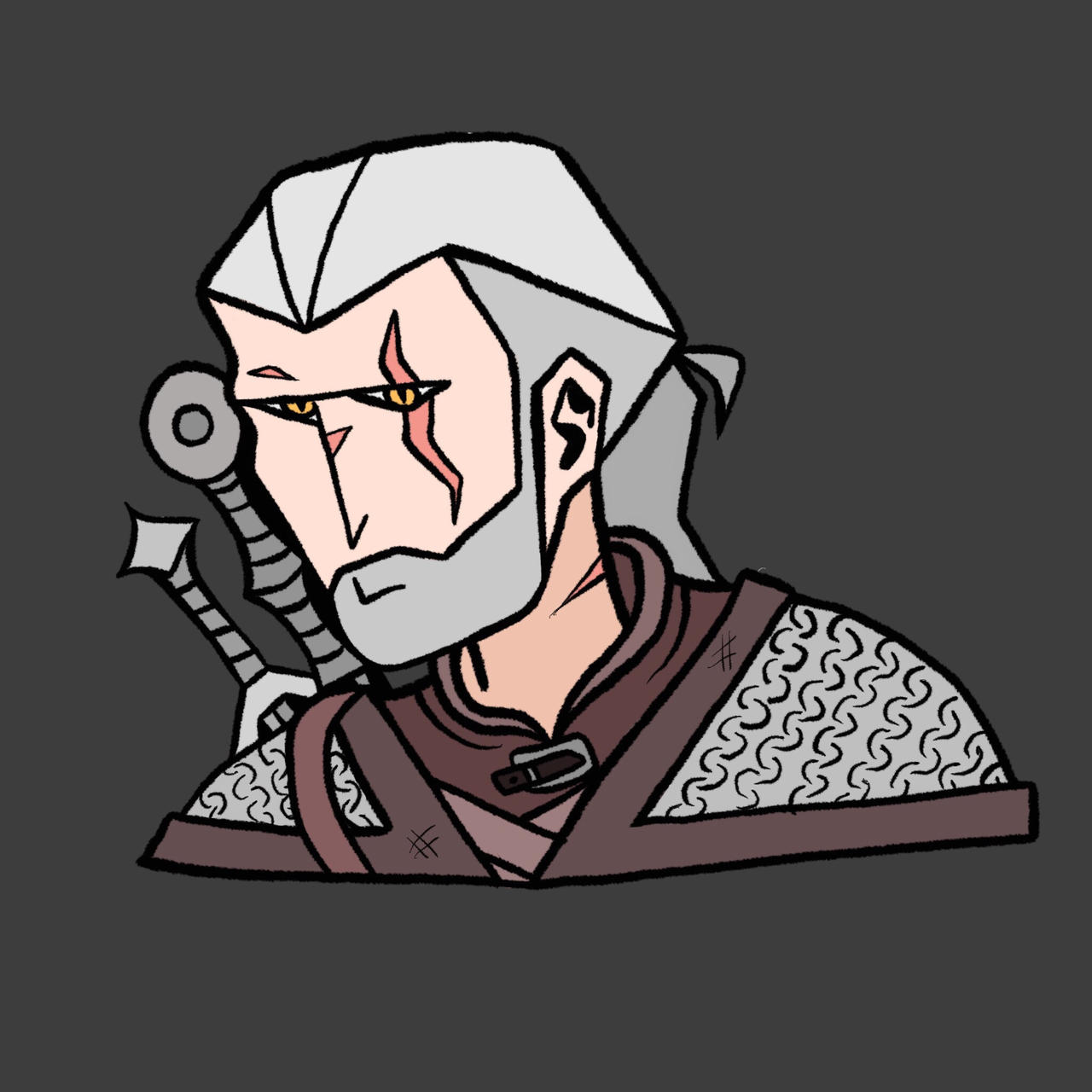 Gerald of rivia (witcher 3) by wolfbiggins on DeviantArt