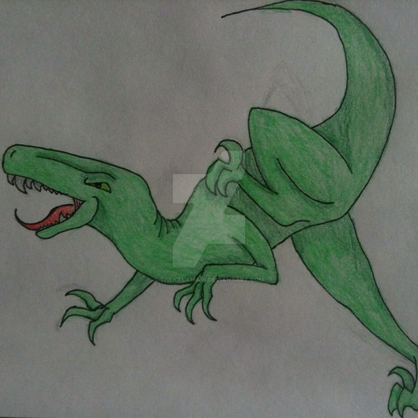 Demon Raptor Drawing Raptor by TheKalamari on DeviantArt