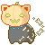 Skeleton Punkin Cat Icon